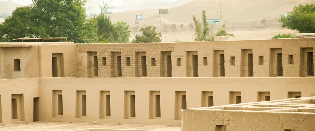 Pachacamac showing tranquil scenes and heritage elements