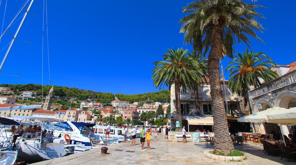 Hvar which includes a coastal town