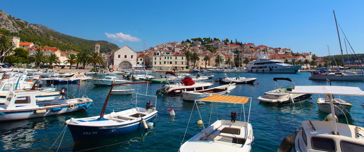 Hvar featuring a marina