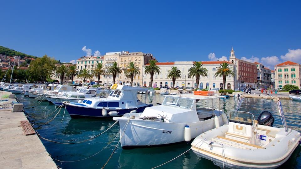 Split Riva which includes a marina