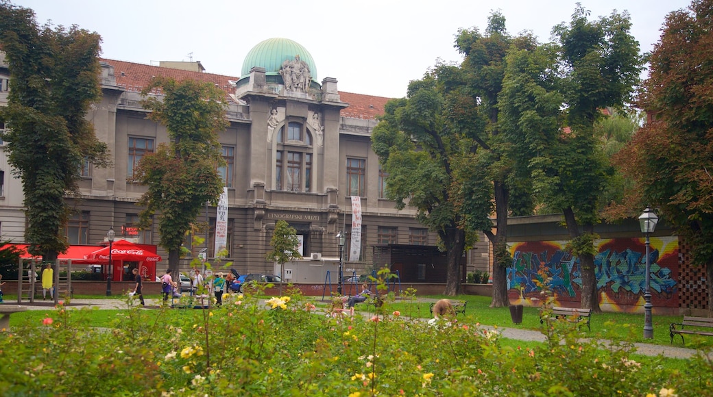 Ethnographic Museum showing a garden