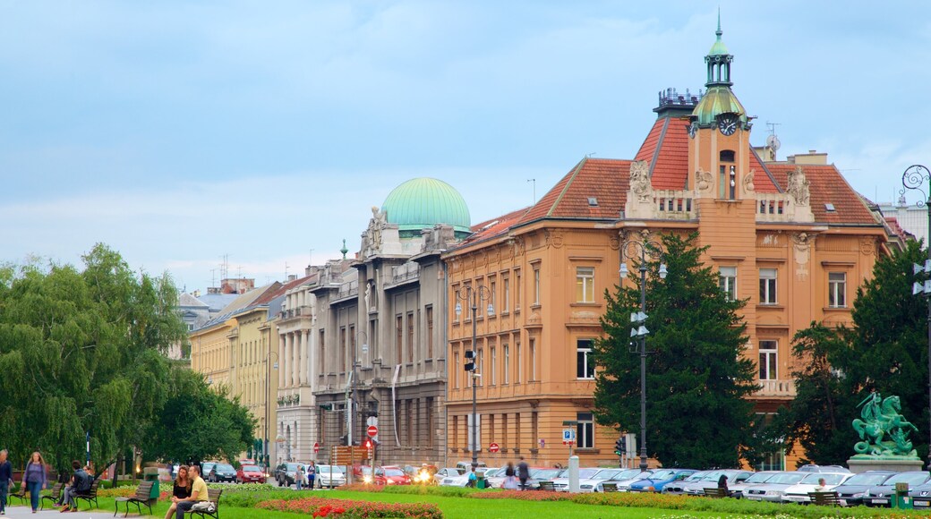 Ethnographic Museum showing a city and a garden