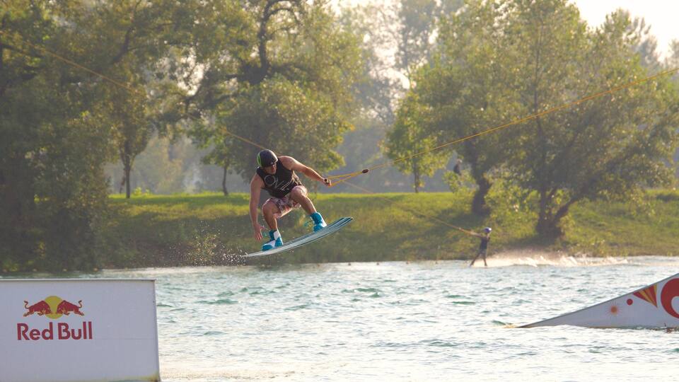 Jarun featuring watersports as well as an individual male