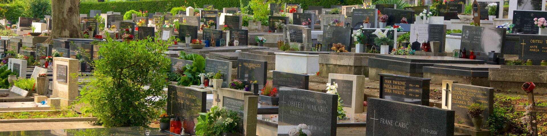 Mirogoj Cemetery which includes a cemetery