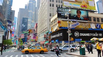 New York showing signage, street scenes and cbd