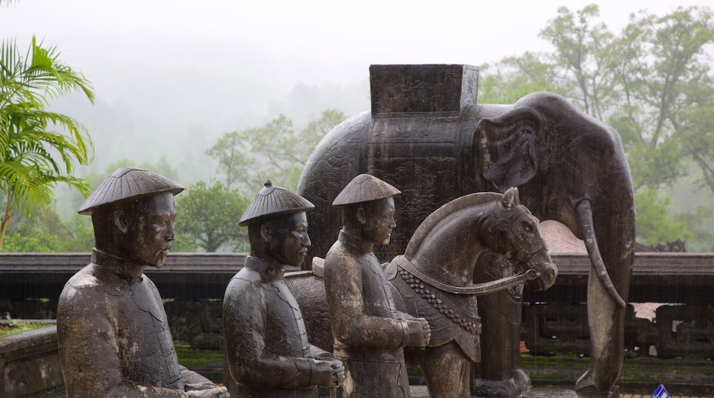 Tomb of Khai Dinh featuring a statue or sculpture