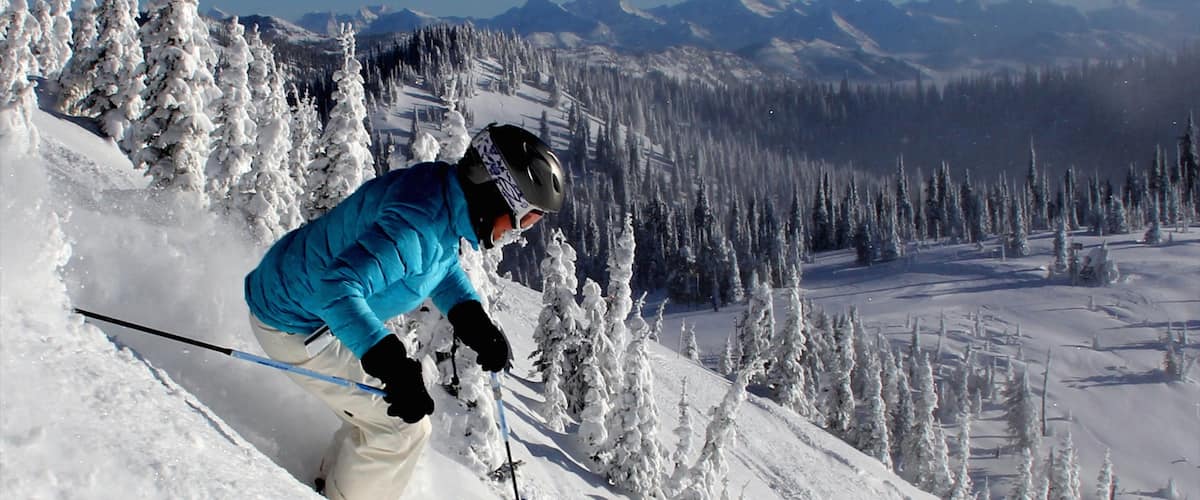 Montana featuring snow and snow skiing as well as an individual male