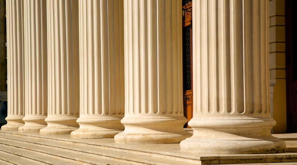 Romanian Athenaeum showing heritage architecture and theatre scenes