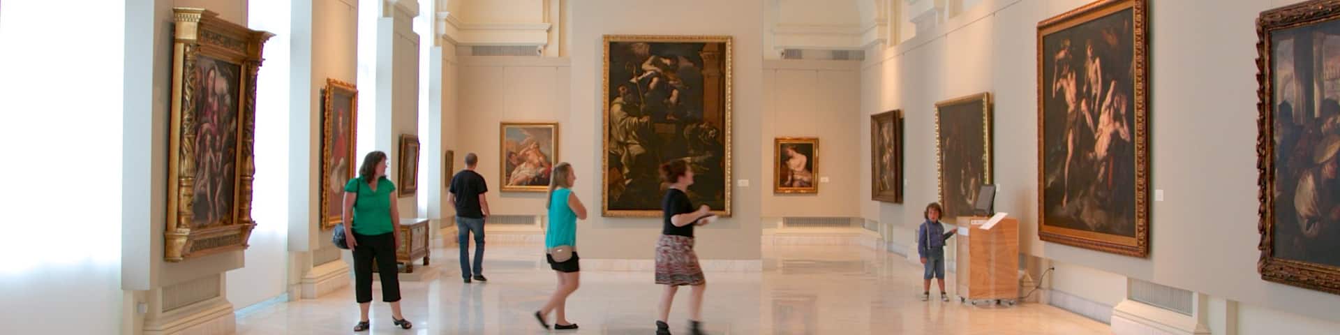 ルーマニア国立美館館 表示 屋内の眺め と アート 及び 少数の人々