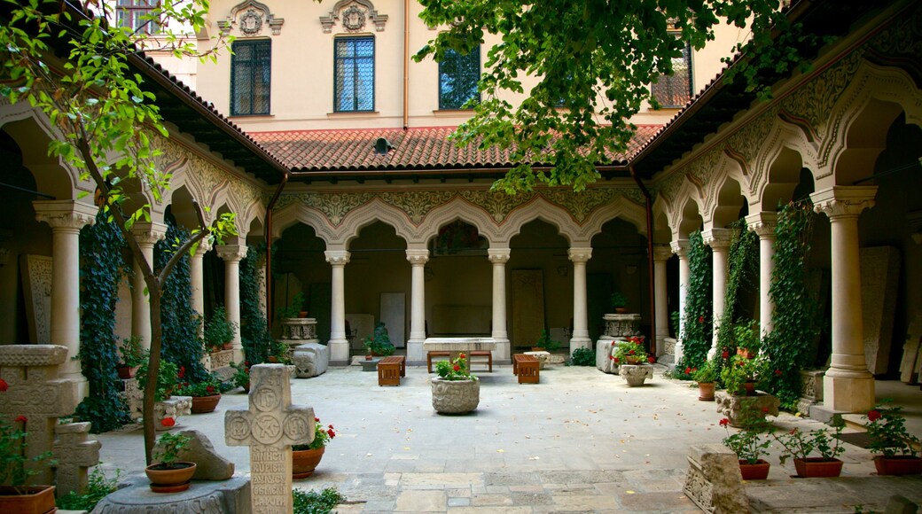 Stavropoleos Church which includes religious elements and a church or cathedral