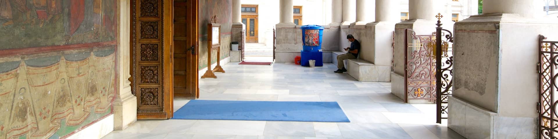 Romanian Patriarchal Cathedral showing a church or cathedral, religious aspects and heritage architecture