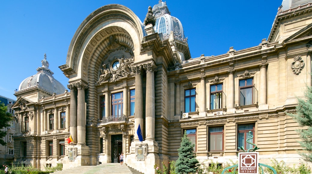 Bucharest cho thấy lâu đài và kiến trúc di sản