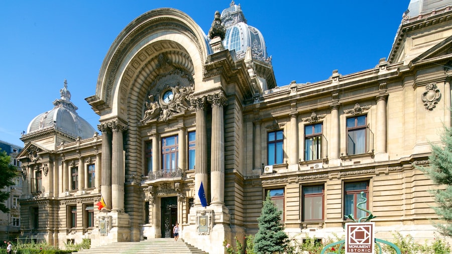 Bucharest featuring château or palace and heritage architecture