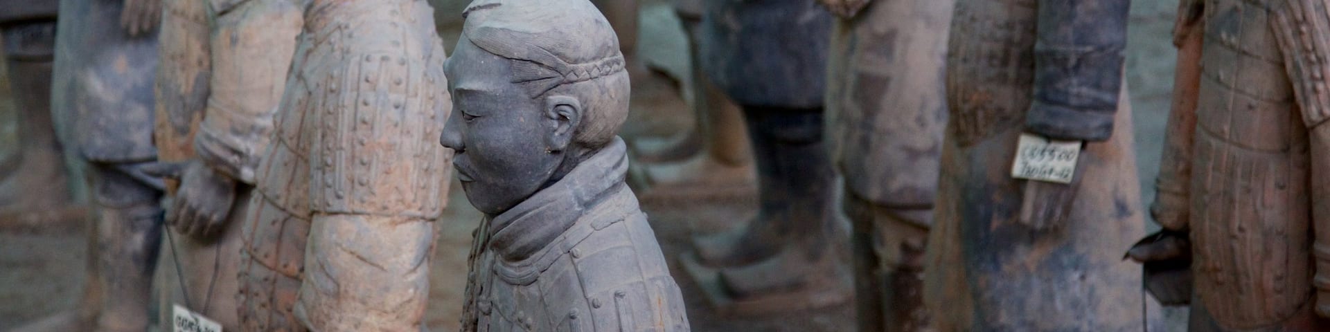 Ejército de terracota que incluye vistas interiores y una estatua o escultura