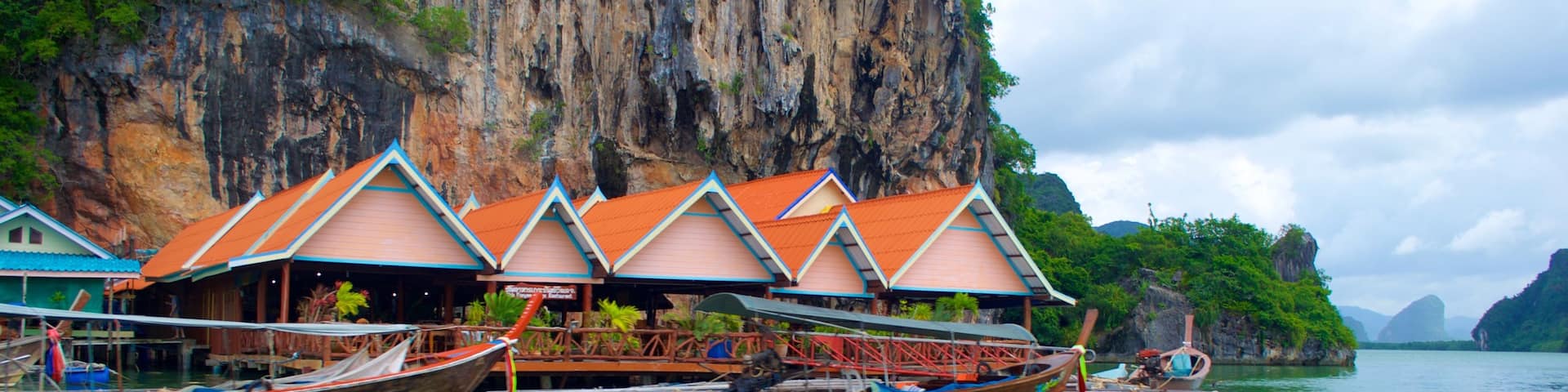 Phang Nga featuring a coastal town