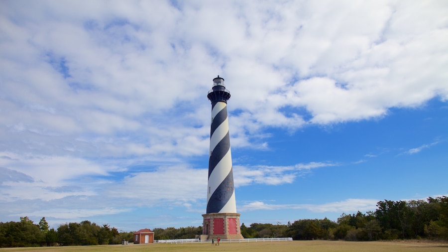 Cape Hatteras Lighthouse showing a lighthouse