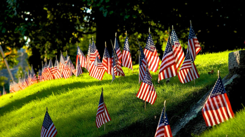 Barnstable showing a memorial