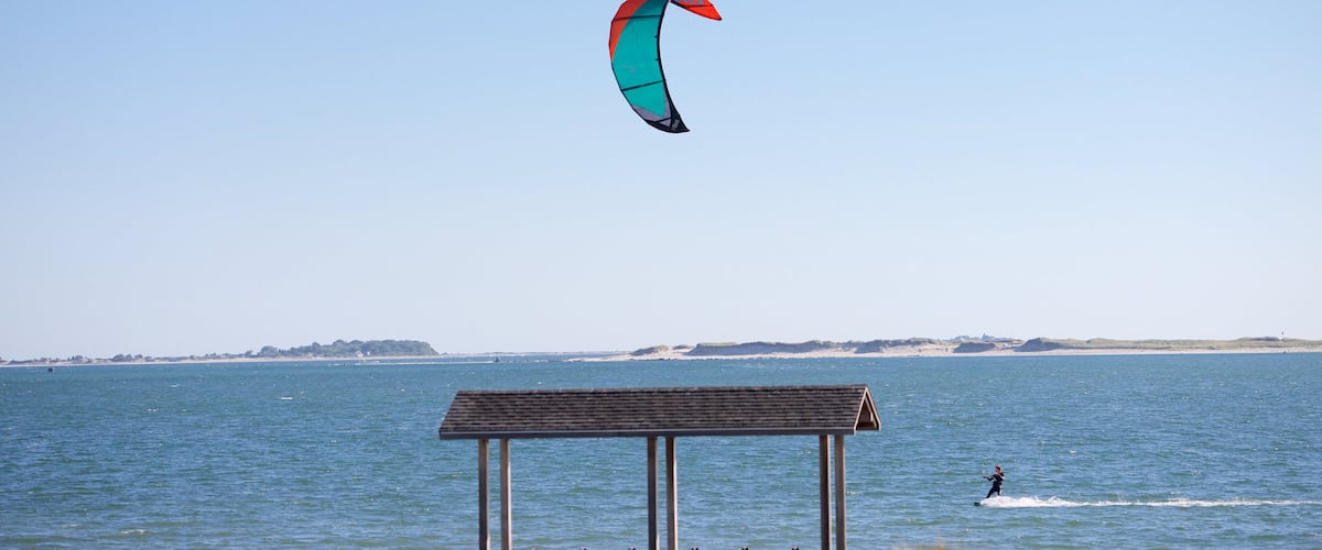 Plymouth featuring kite surfing