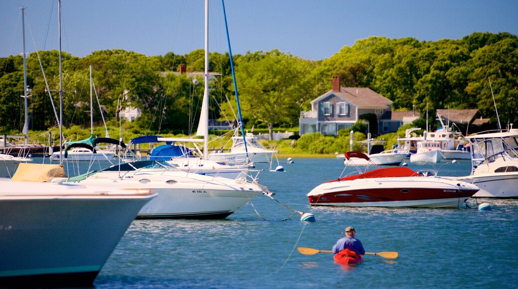 Falmouth which includes a bay or harbor, kayaking or canoeing and boating