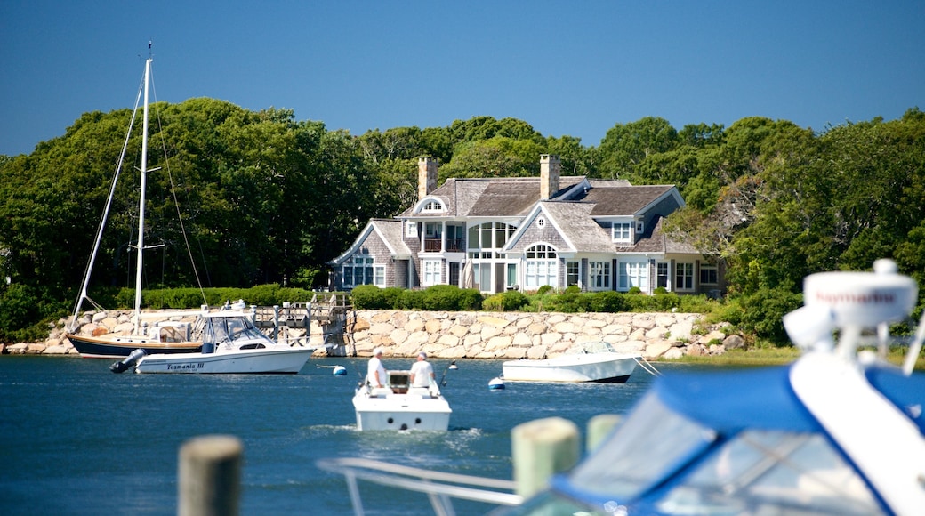 Falmouth featuring boating and a house