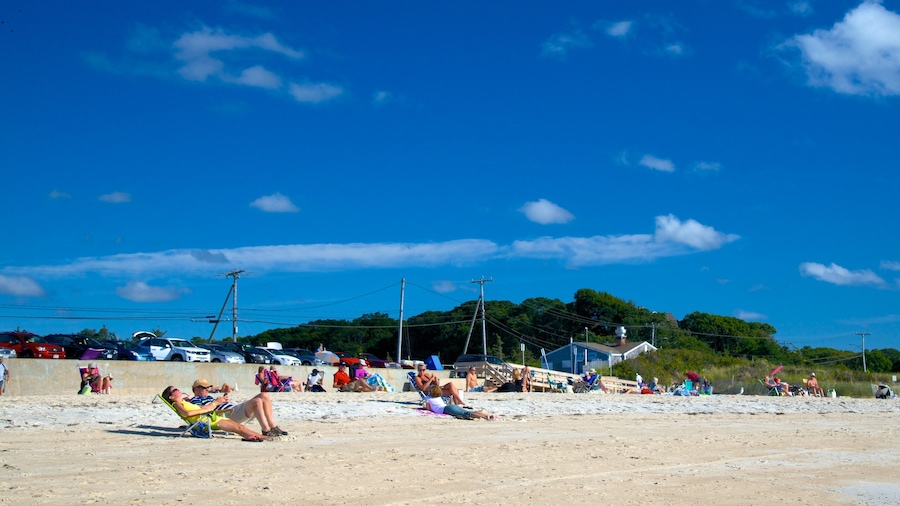 Old Silver Beach ofreciendo una playa y también un pequeño grupo de personas