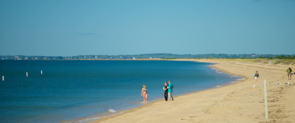 Staatspark South Cape Beach bevat een zandstrand en ook een gezin