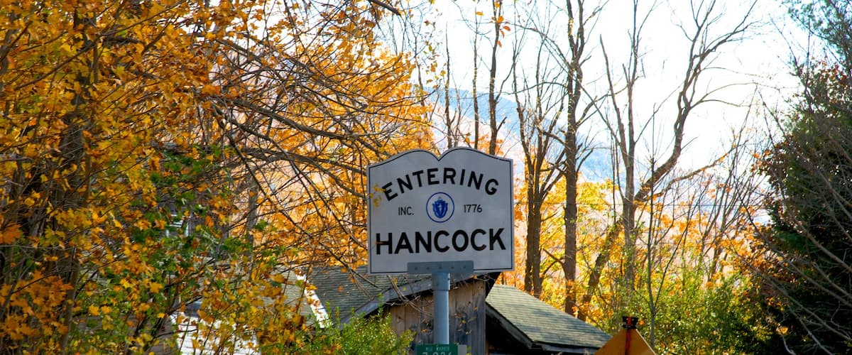 Hancock inclusief herfstkleuren en bewegwijzering