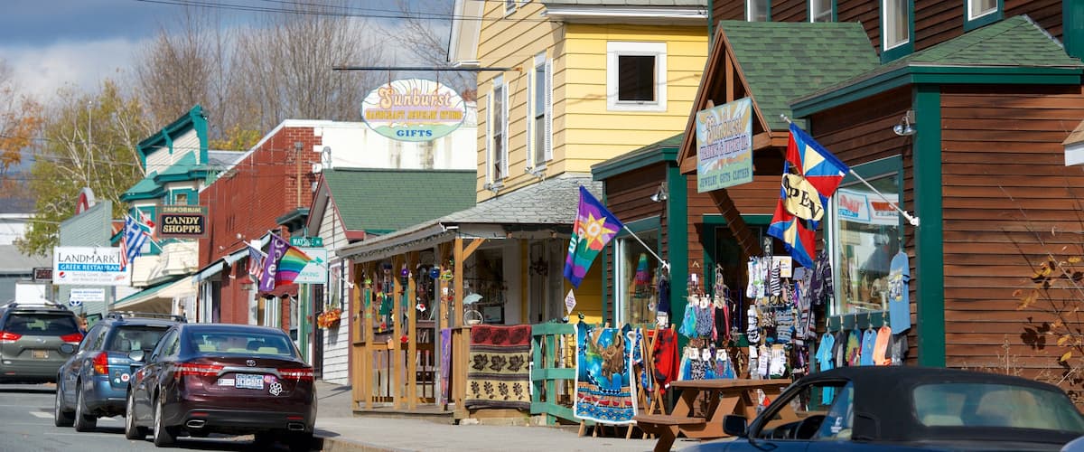 North Woodstock which includes central business district and shopping