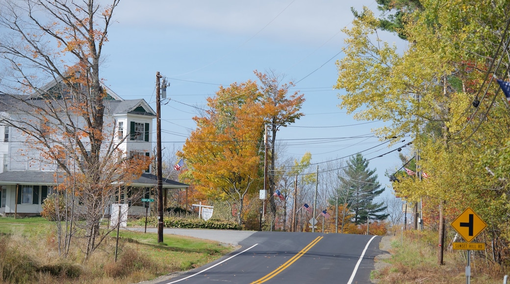 Sugar Hill mit einem Herbstblätter und Haus