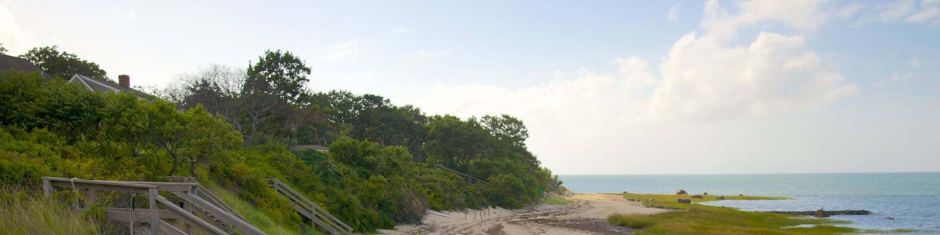 Breakwater Beach showing kayaking or canoeing and a beach