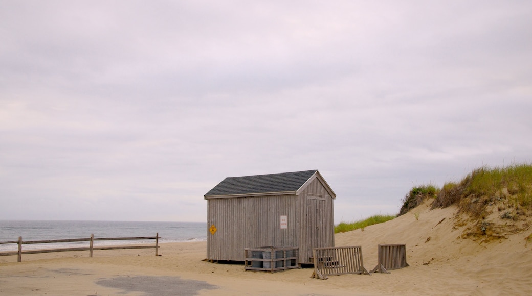 Highland Lighthouse featuring a sandy beach