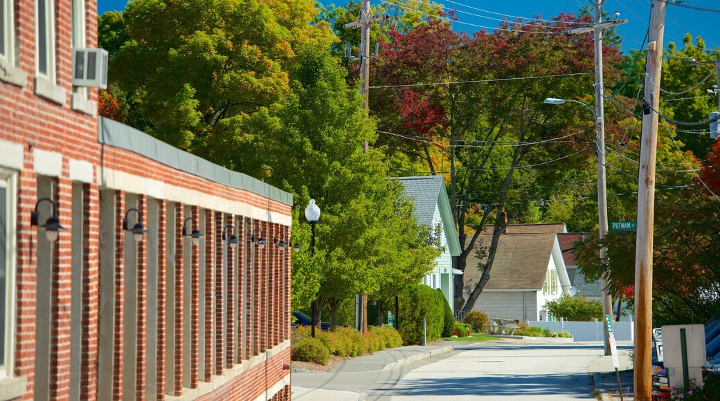 New Hampshire mit einem Kleinstadt oder Dorf