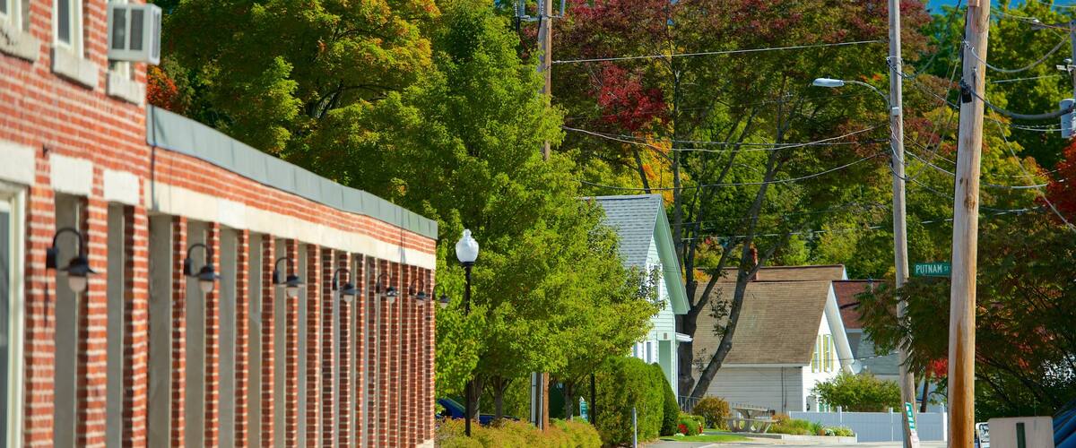 New Hampshire showing a small town or village