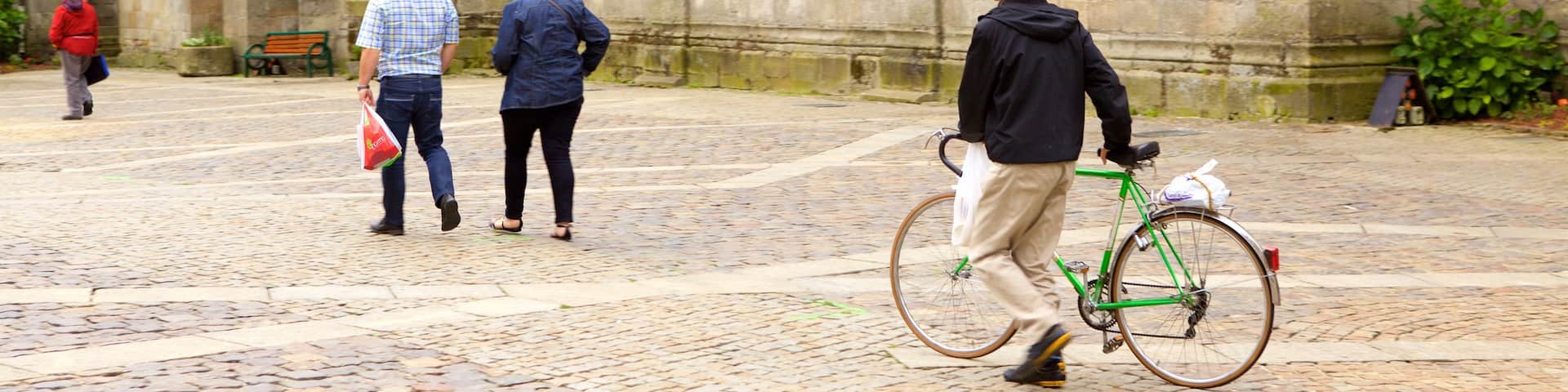 Alencon which includes cycling, a square or plaza and heritage architecture