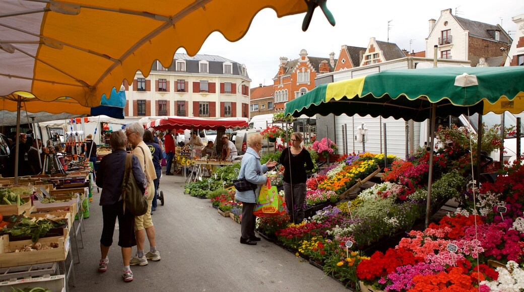 Arras featuring markets, shopping and flowers
