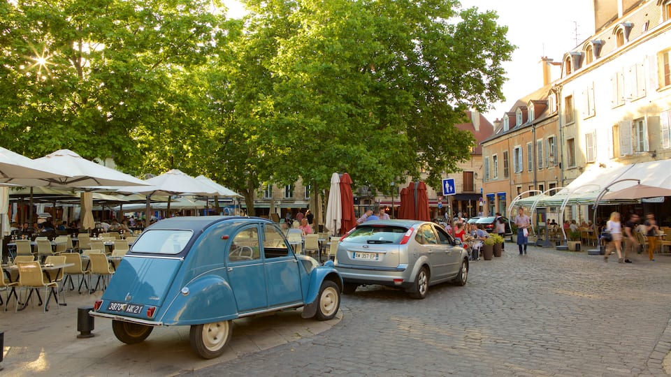 Dijon featuring a city and street scenes