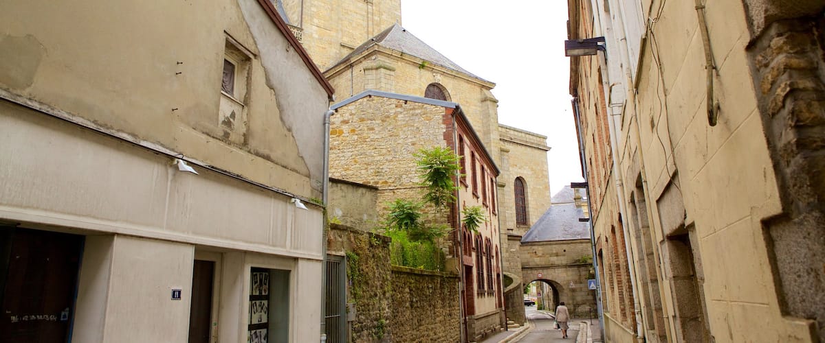 Alençon mostrando una ciudad, patrimonio de arquitectura y elementos del patrimonio