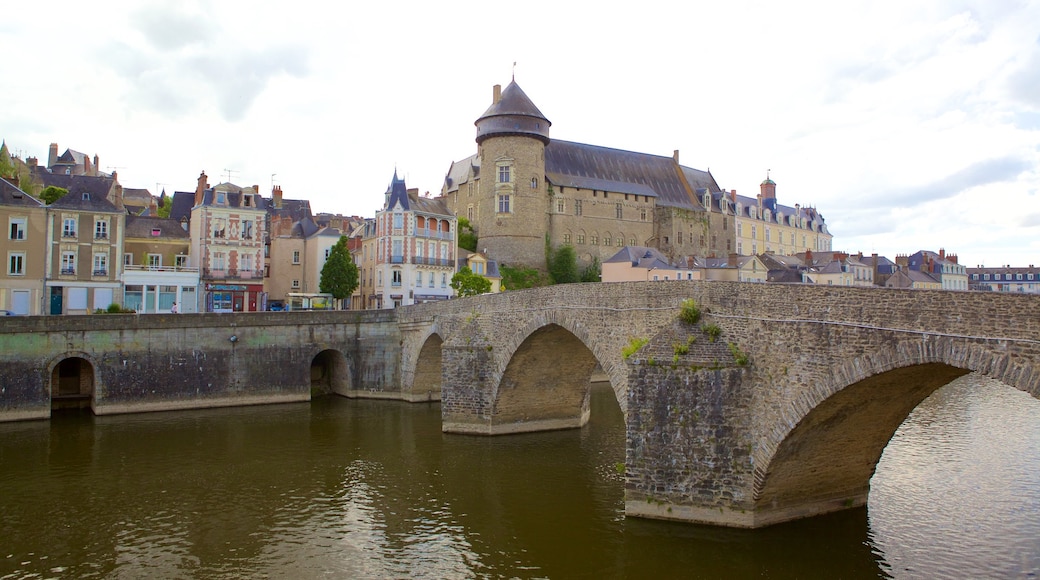 Laval showing a river or creek and a bridge