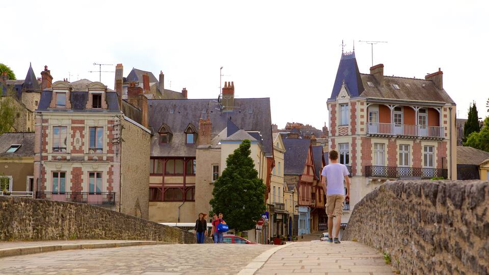 Laval montrant petite ville ou village aussi bien que homme