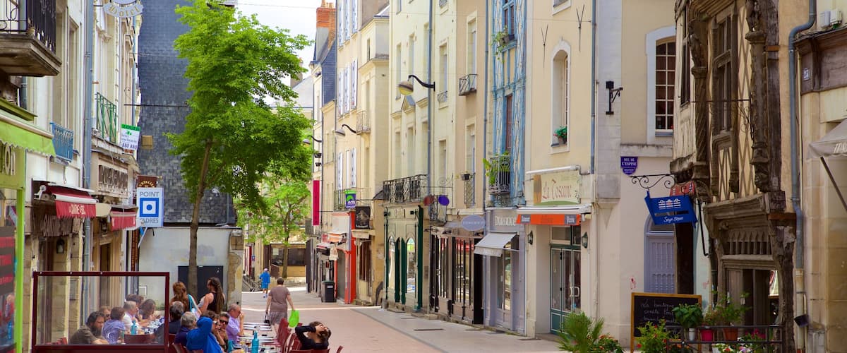 Angers mettant en vedette pause café, sortie au restaurant et scÚnes de rue