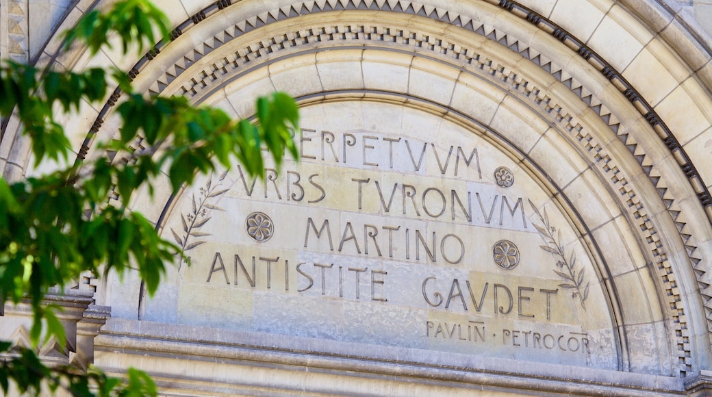 Saint Martin Basilica showing heritage elements and signage