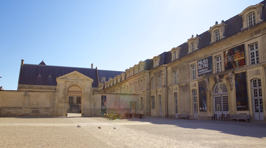 Palacio Tau mostrando un castillo y elementos del patrimonio