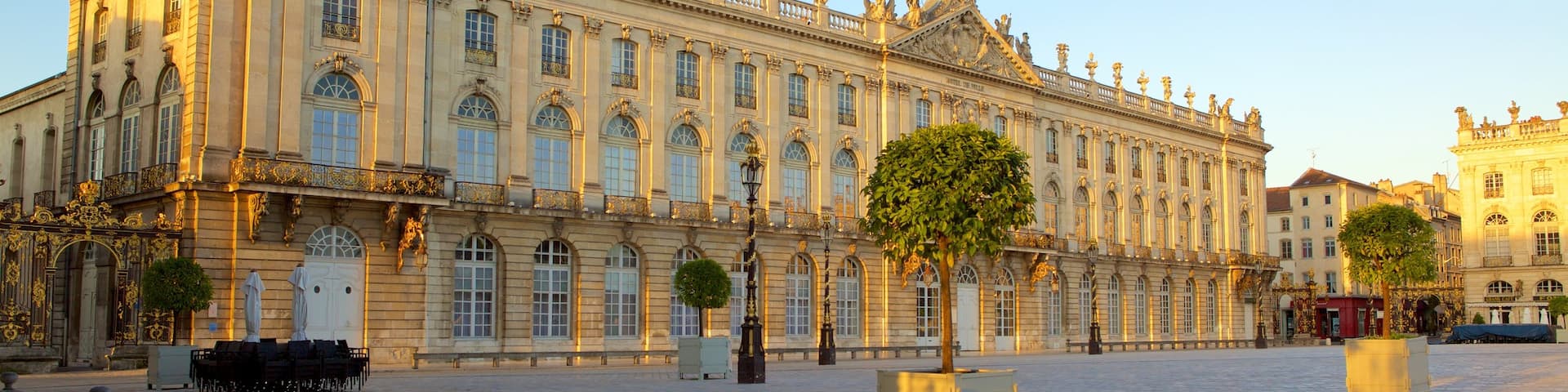 HĂŽtel de Ville von Nancy mit einem historische Architektur, Geschichtliches und Platz oder Plaza