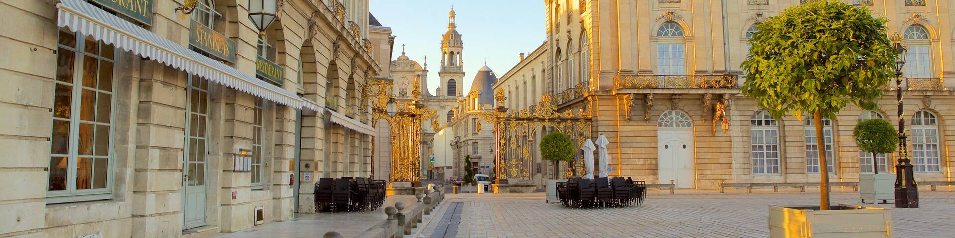 HĂŽtel de ville de Nancy mettant en vedette patrimoine architectural, square ou place et patrimoine historique