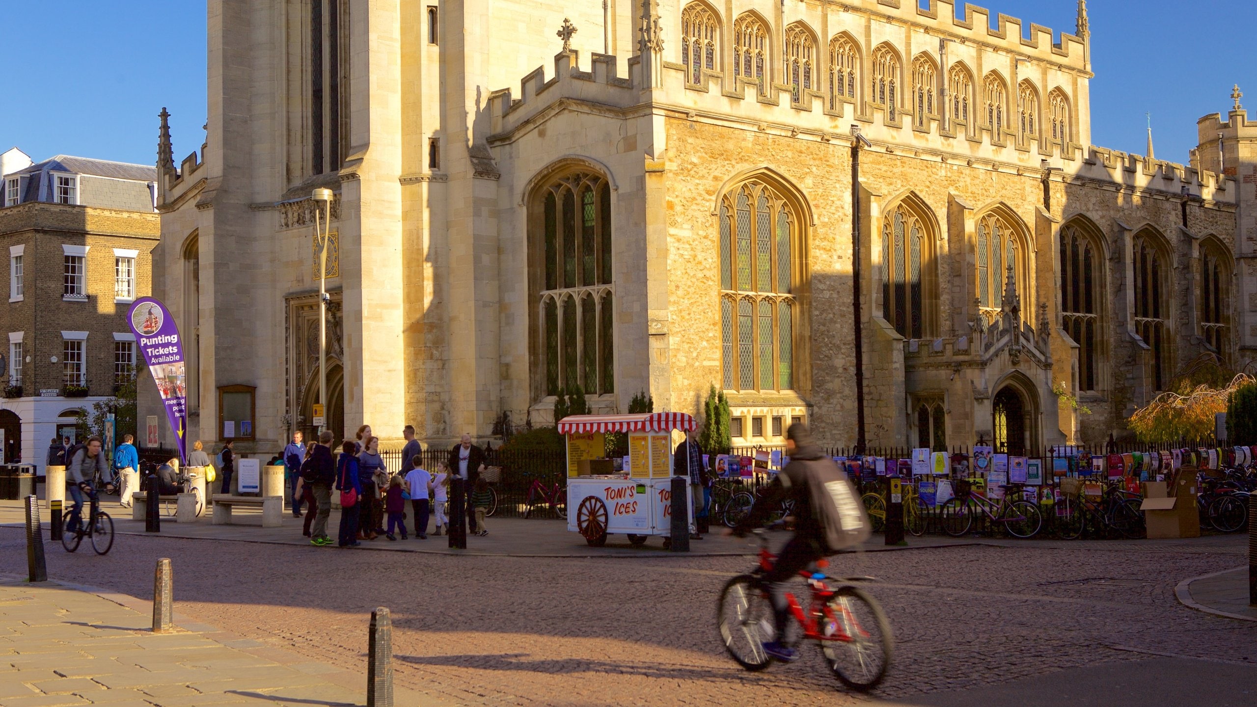 Cambridge which includes heritage elements and heritage architecture as well as an individual male