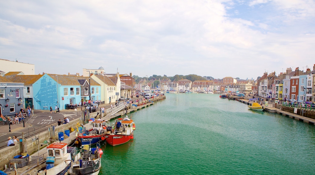 Weymouth which includes a marina, a river or creek and a house