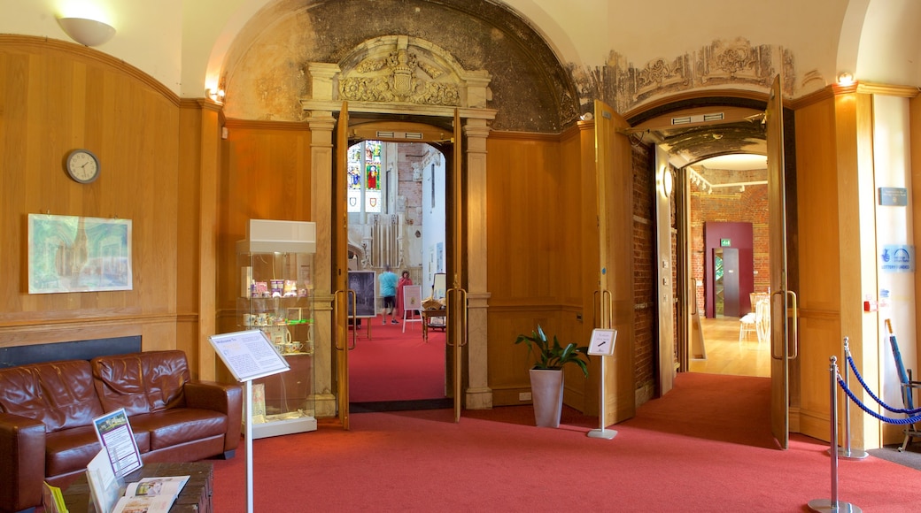 Hengistbury Head showing heritage elements and interior views