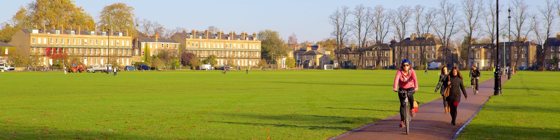 Parker\'s Piece which includes a park and hiking or walking