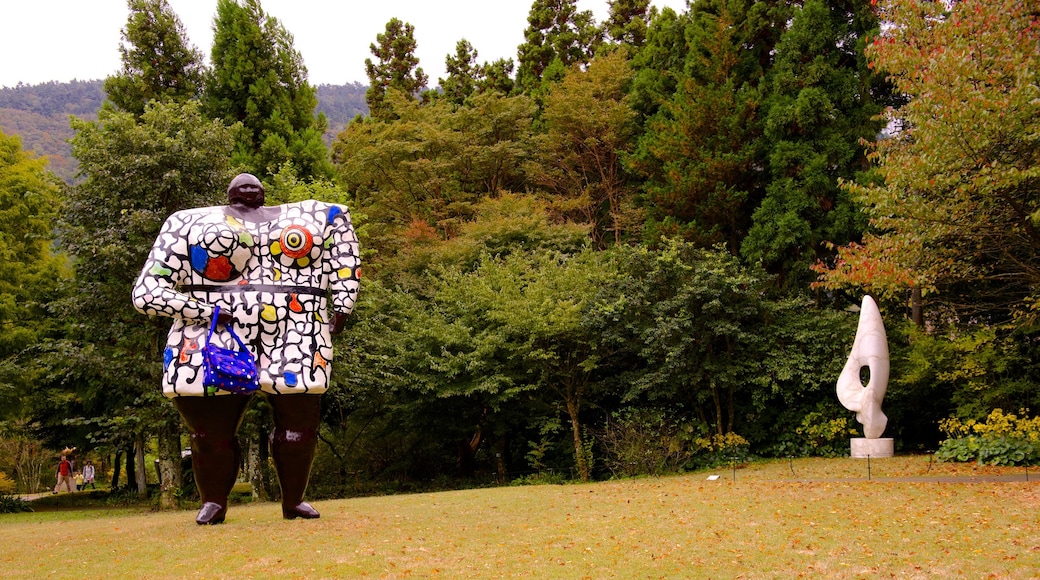 Hakone Open Air Museum showing a park and a statue or sculpture