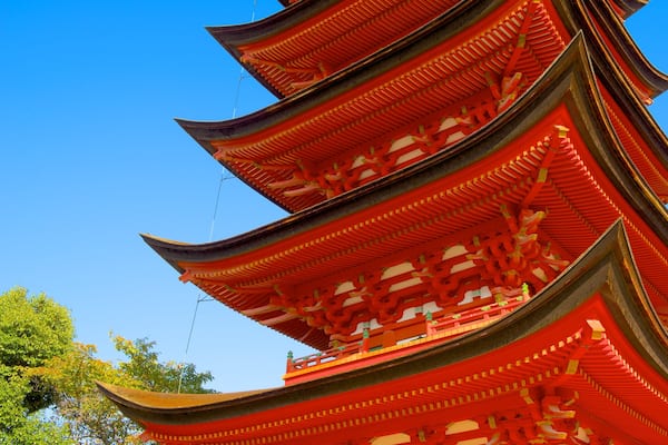 Pagode Goju-No-To mit einem Geschichtliches